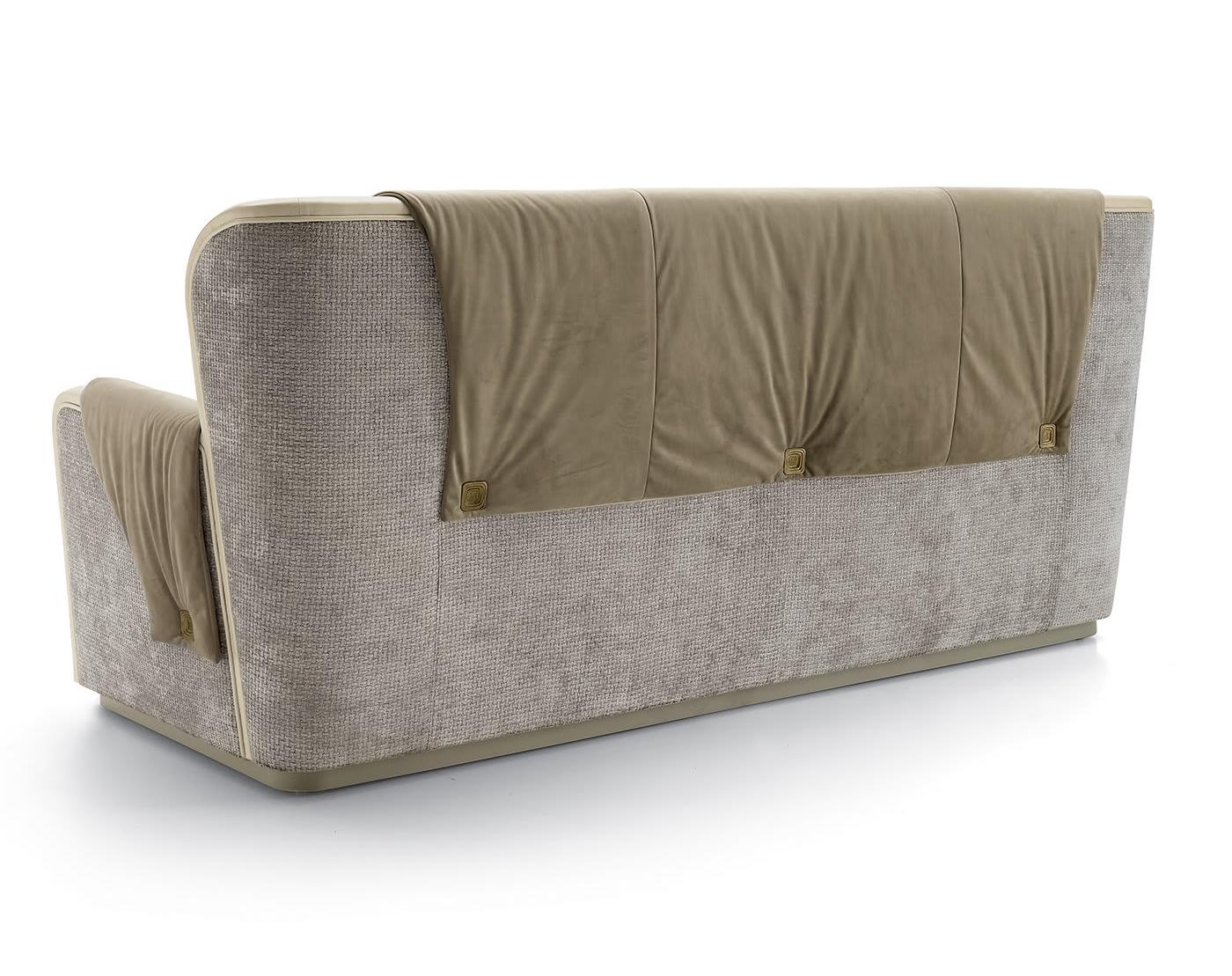 Three-Seater Luxury Beige Sofa