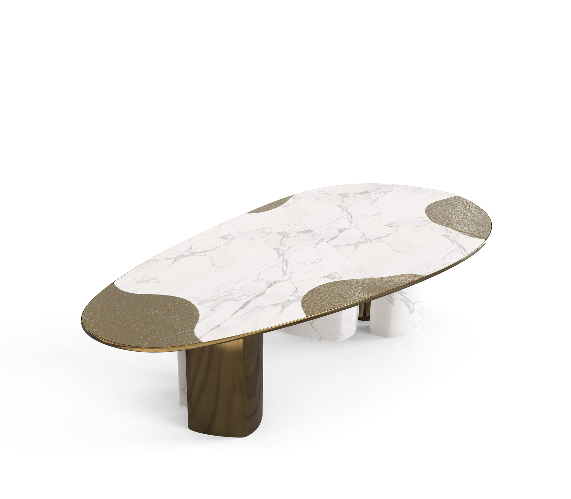 Marble & Patina Luxe Dining Table