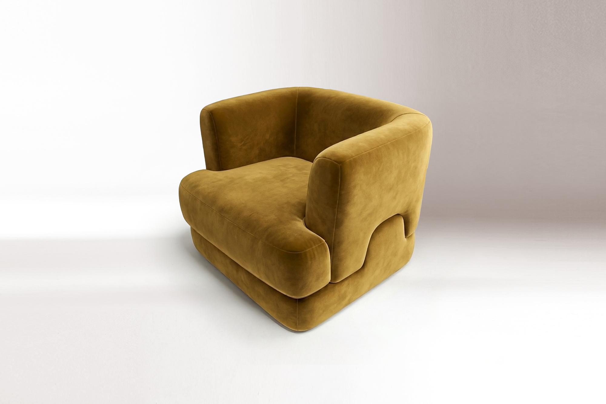 Mosaico Yellow Armchair