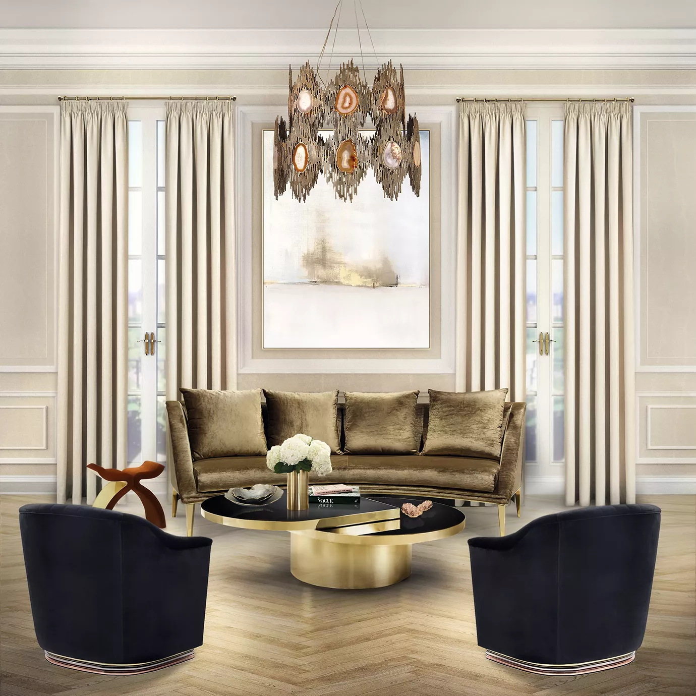 Vivara 2 Rings Luxe Chandelier