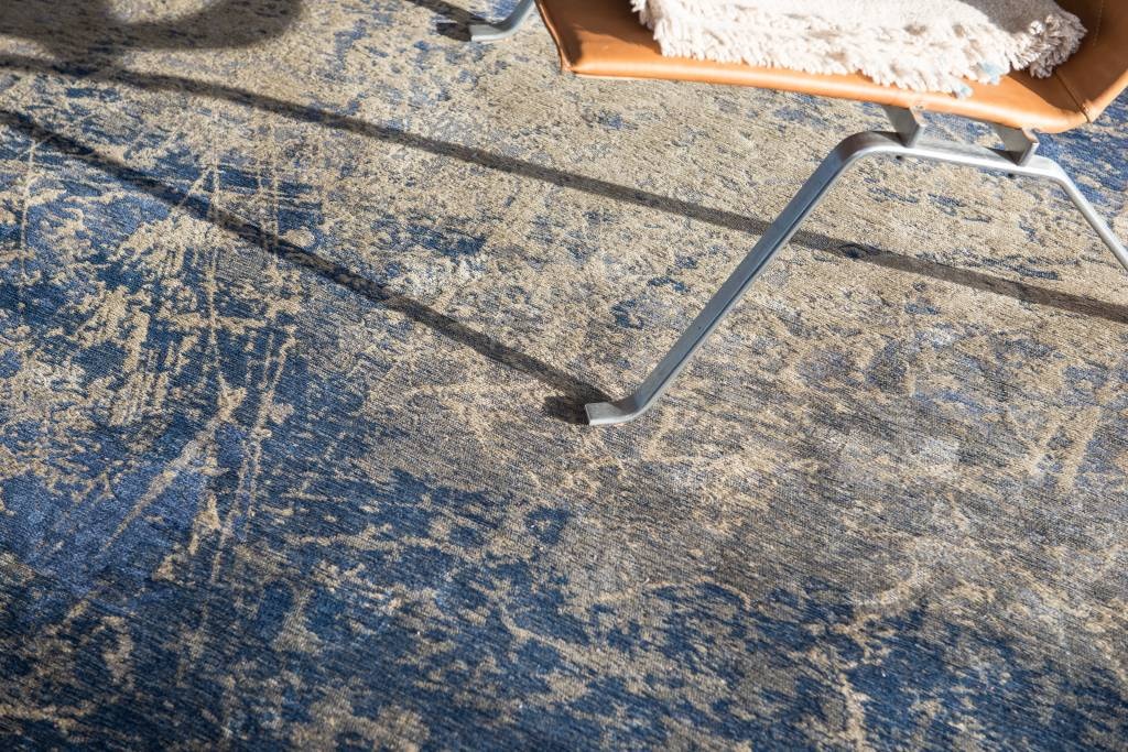 Deep Ocean Blue Round Rug | Size: Ø 140 cm