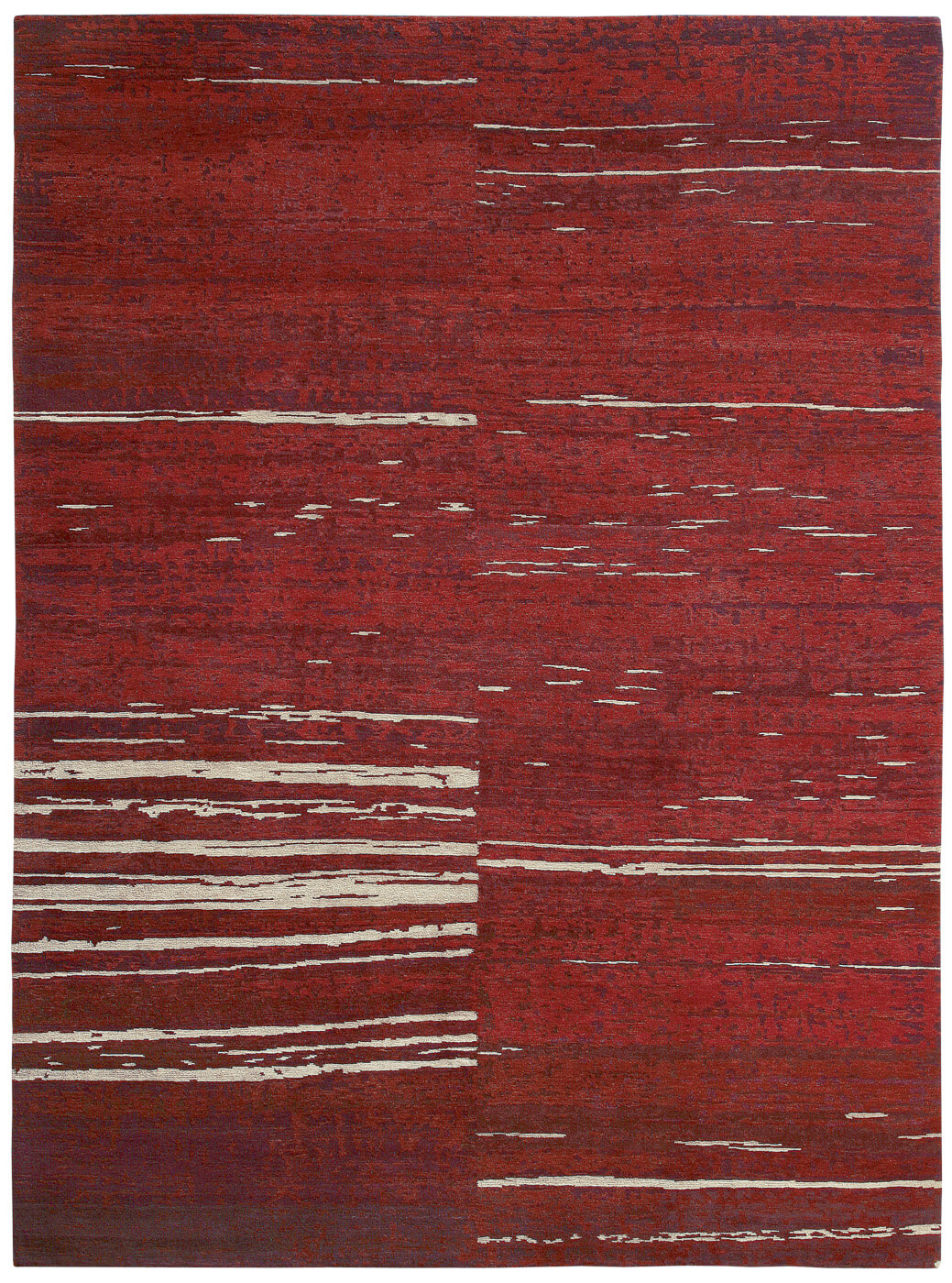 Wool Red Luxury Hand-woven Rug ☞ Size: 250 x 300 cm
