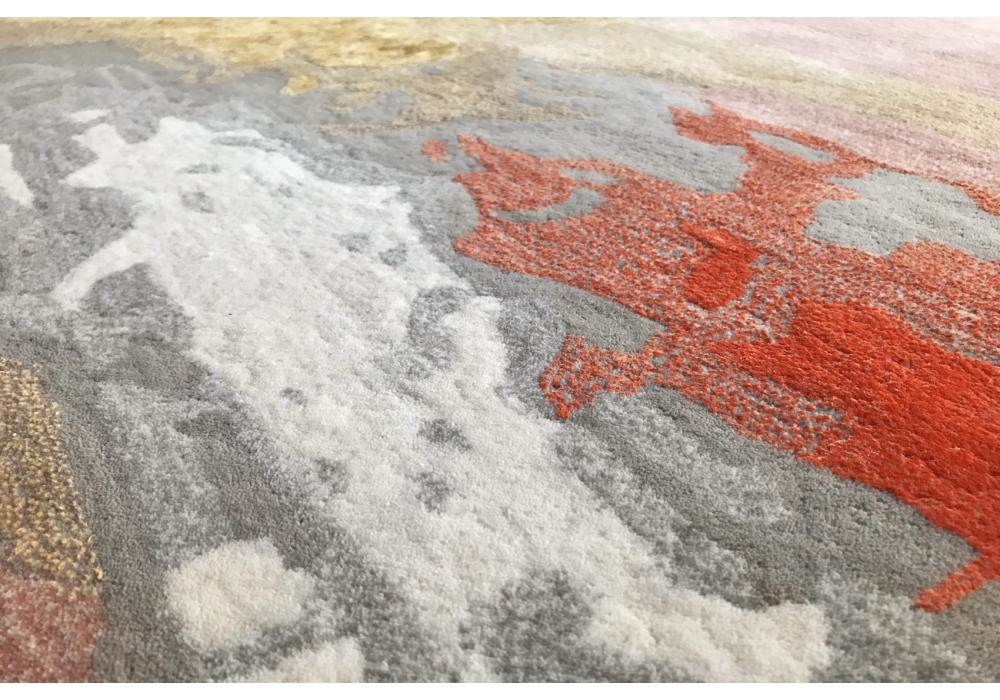 Clouds Wool & Viscose Indian Hand-woven Luxury Rug | Size: 170 x 240 cm