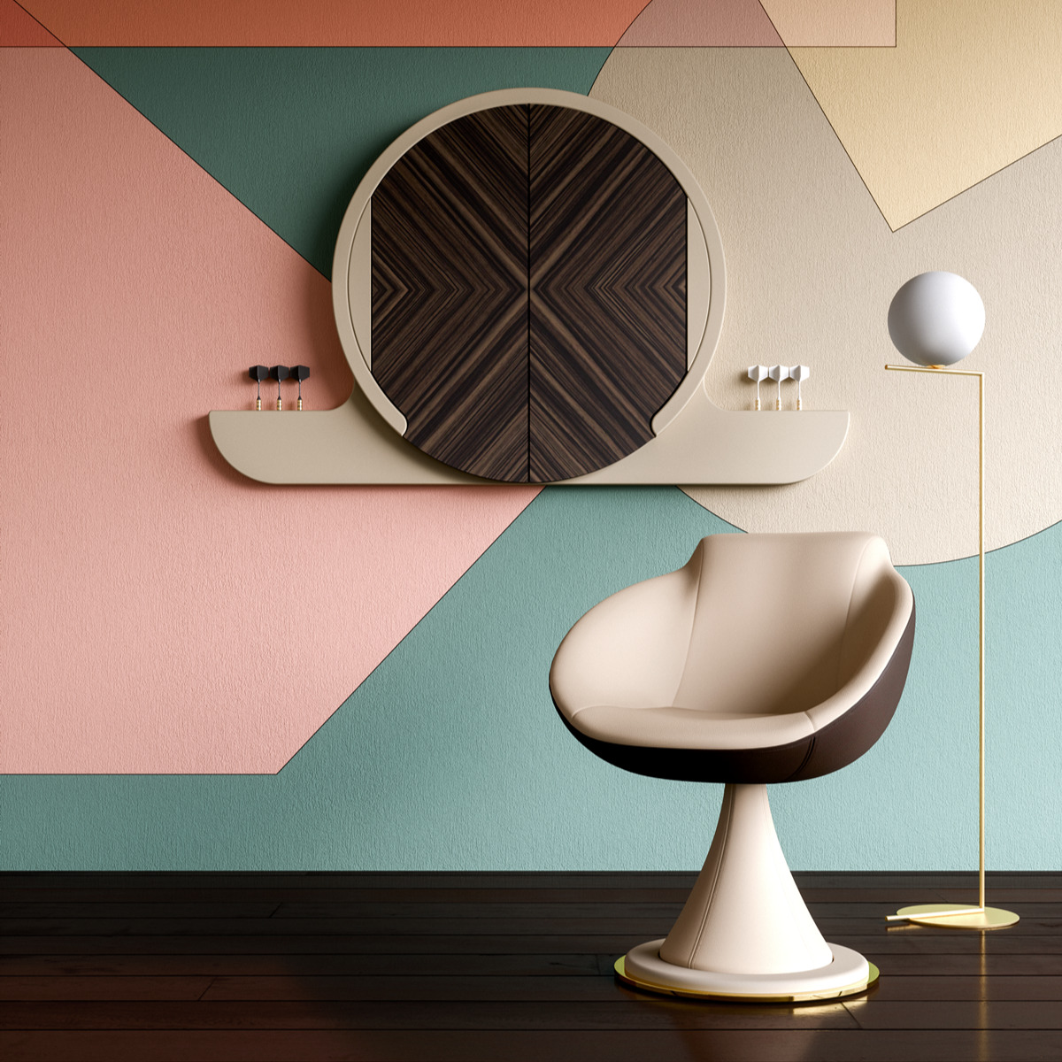 Shell Designer Swivel Chair - 6