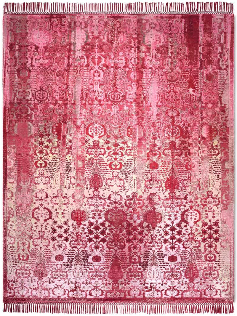 Woods Strawberry Luxury Hand-Woven Rug