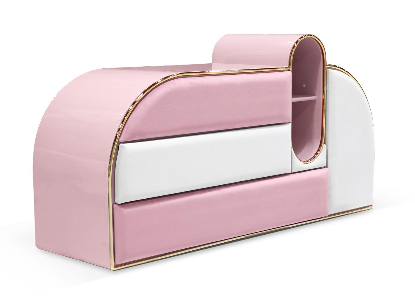 Candy Triple Pink Chest of Drawers