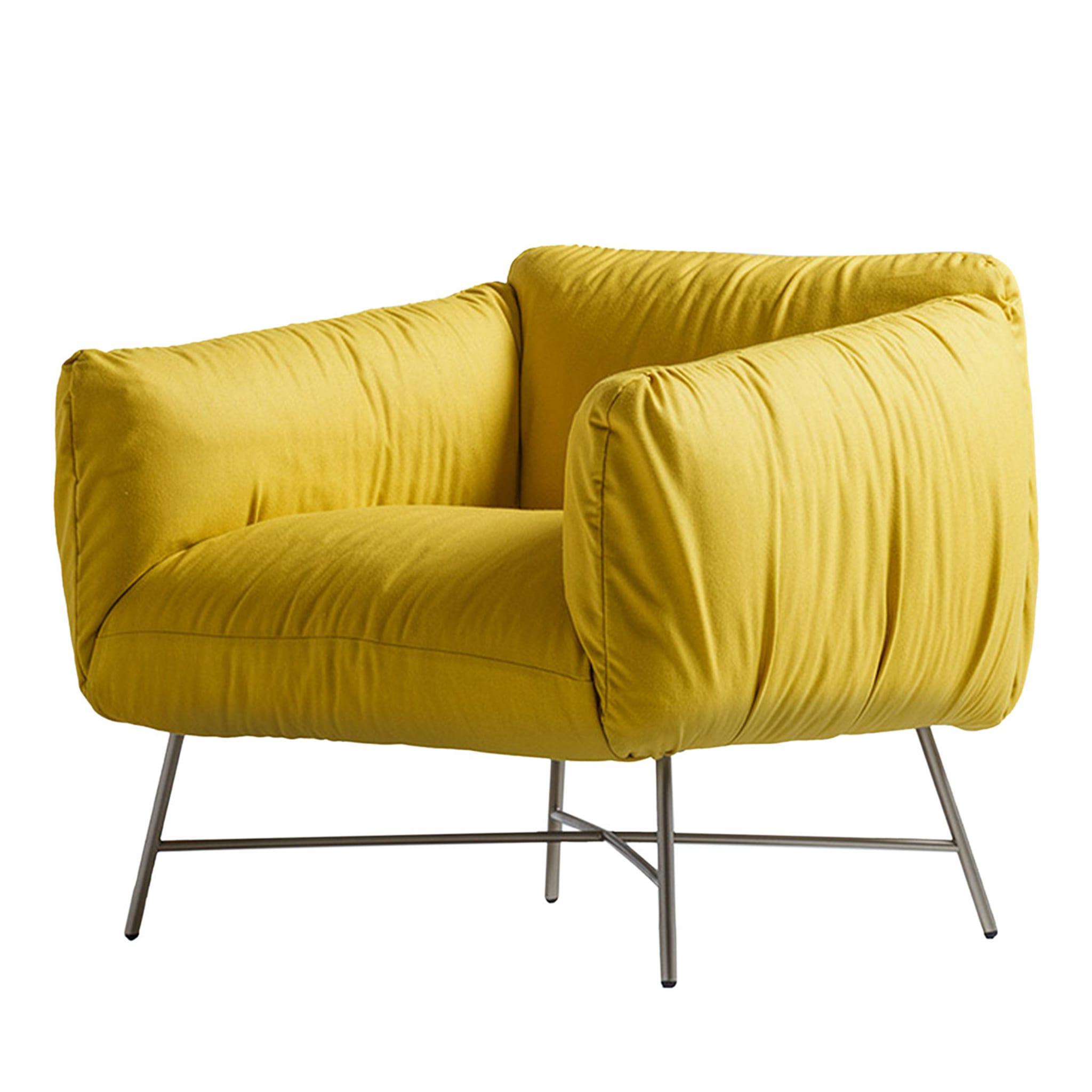 Jolie Sumptuous Yellow Armchair