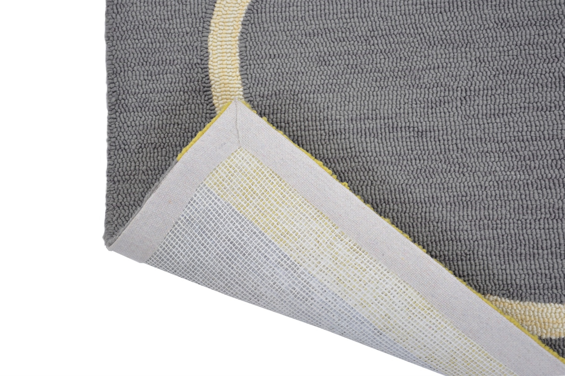 Giant Leaves Outdoor Handtufted Grey Premium Rug