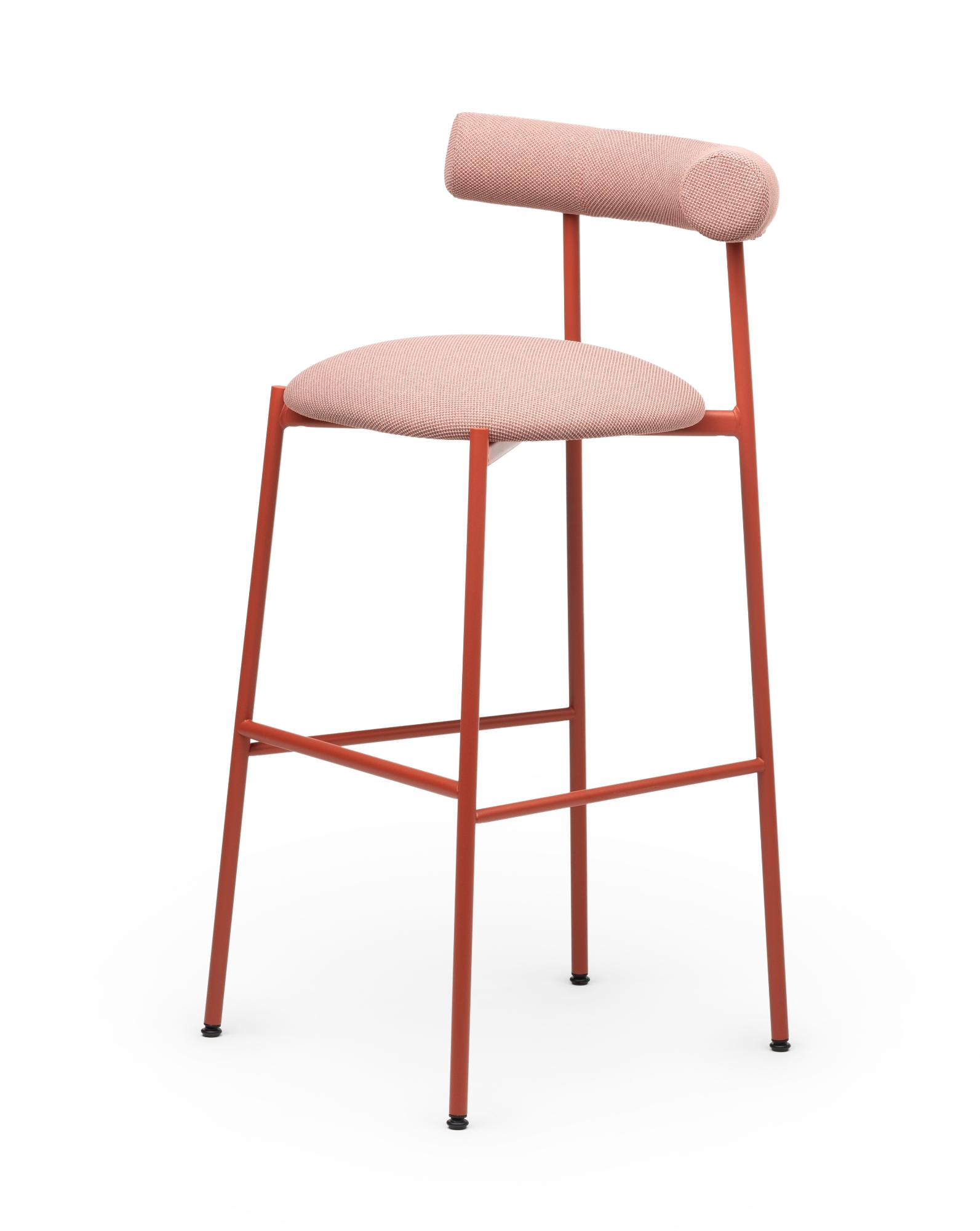 Pink Pampa Bar Stool