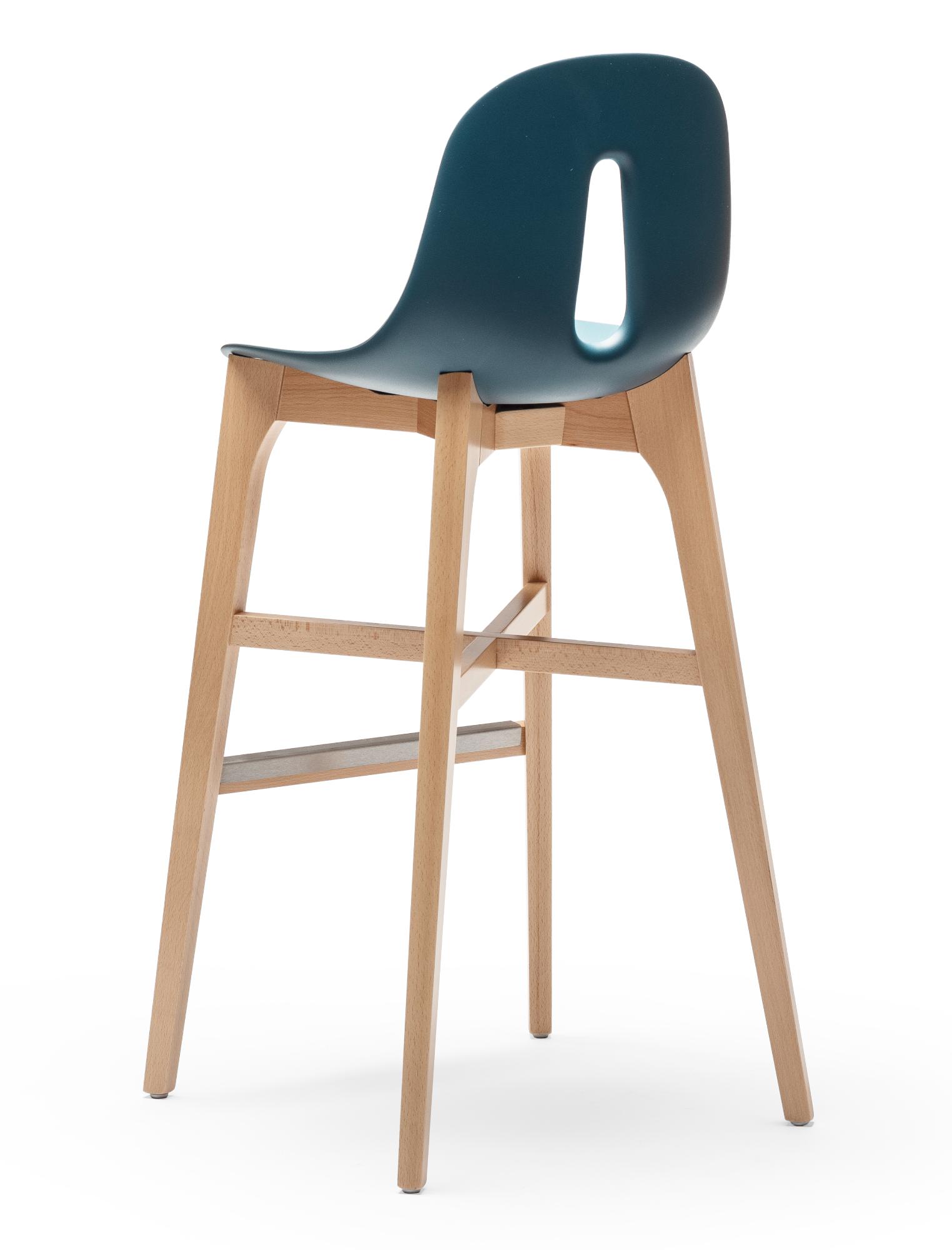Gotham Blue Bar Stool
