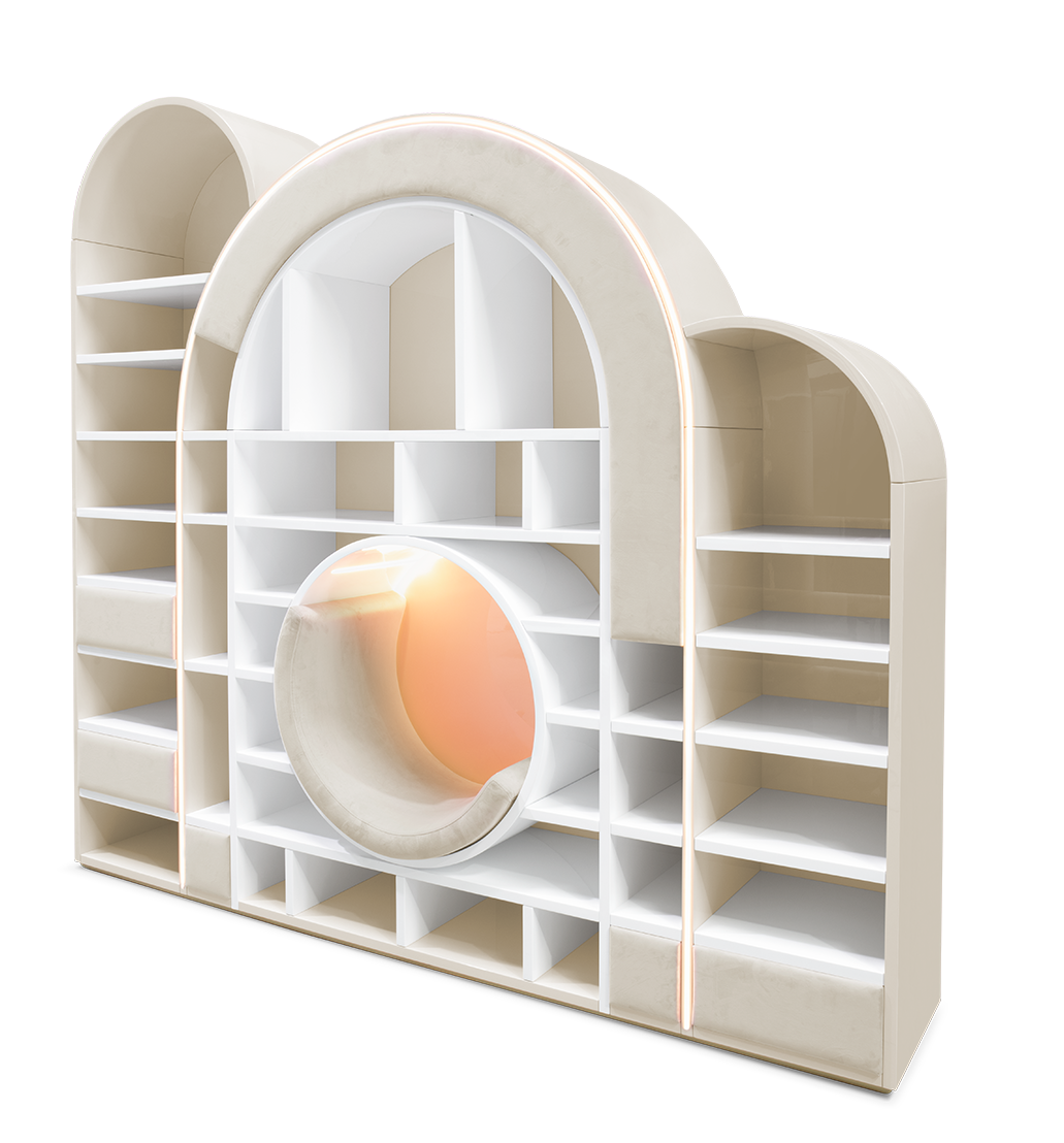 Bubble Gum Beige Bookcase