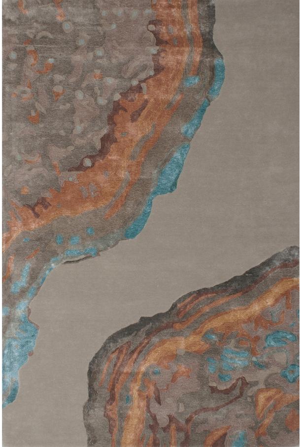 Gemstone Viscose / Wool Hand-woven Luxury Rug | Size: 250 x 350 cm