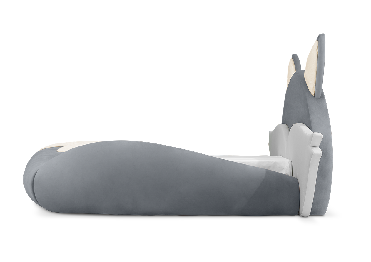 Fox Grey Kids Bed