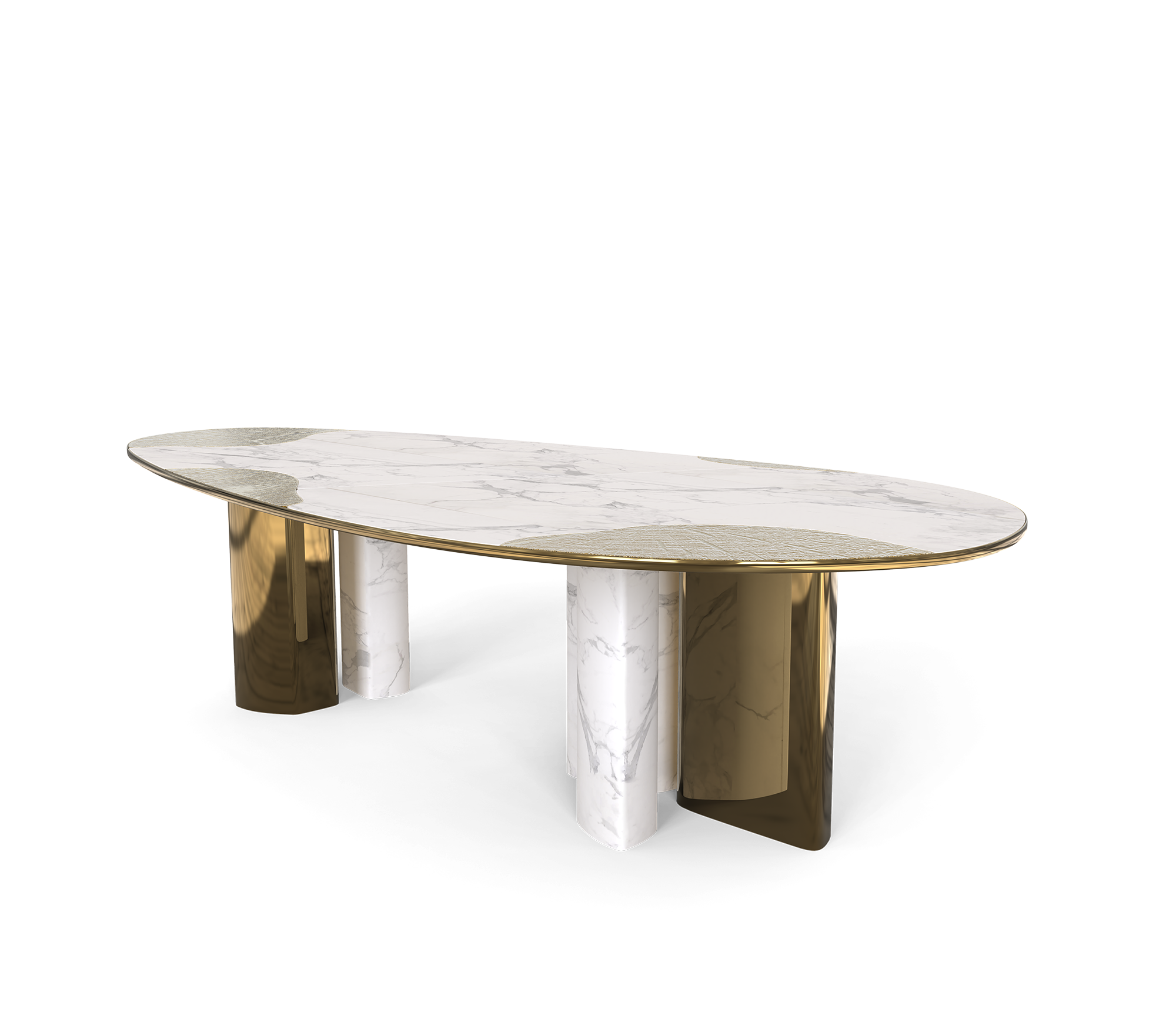 Marble & Patina Luxe Dining Table