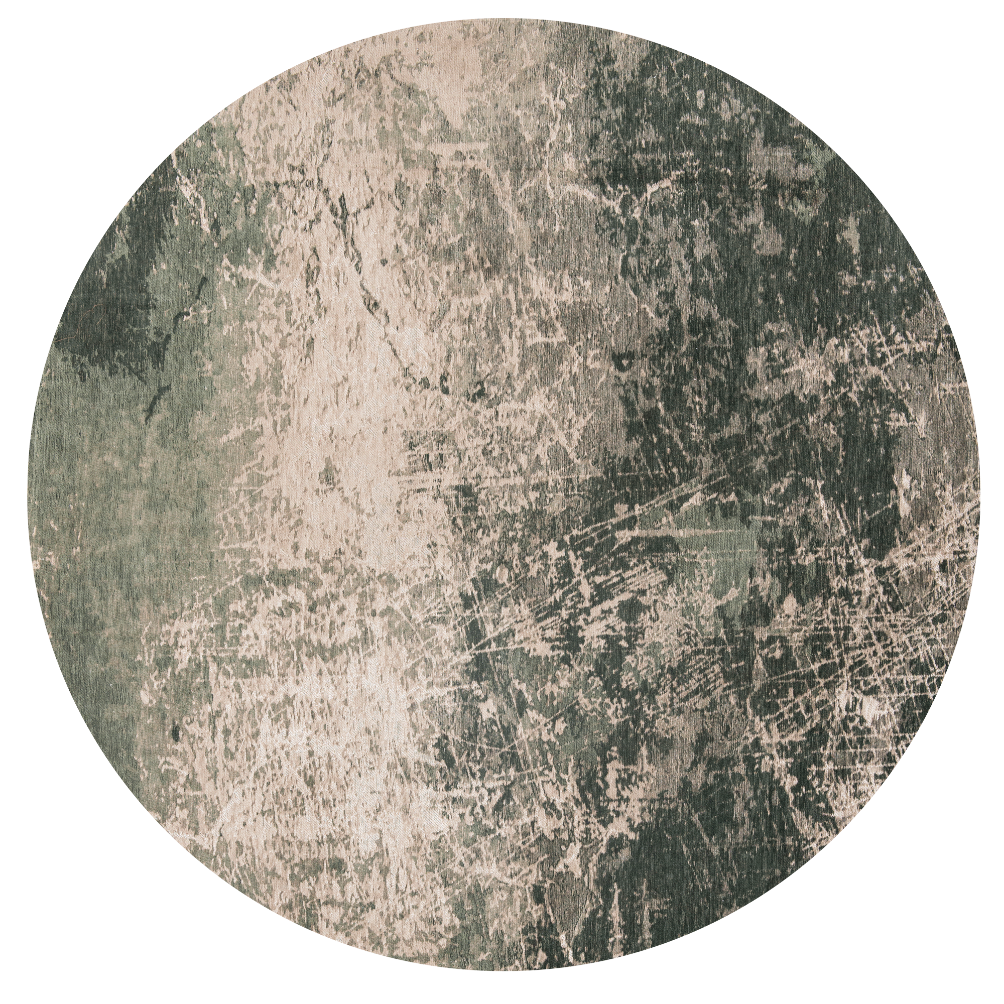 Dark Green Round Rug | Size: Ø 140 cm