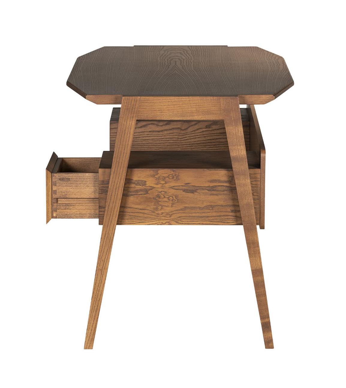 Eugenio Natural Walnut Handcrafted Writing Desk