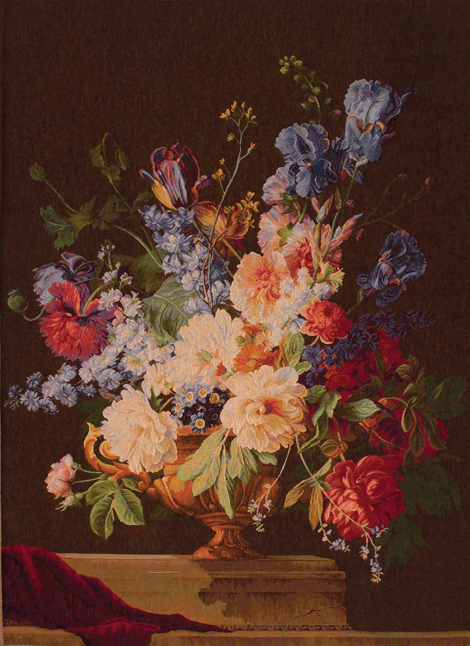 Iris Bouquet Handwoven Tapestry