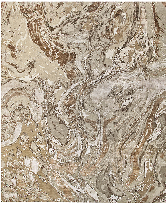 Hand-Knotted Beige / Brown Luxury Rug | Size: 250 x 300 cm
