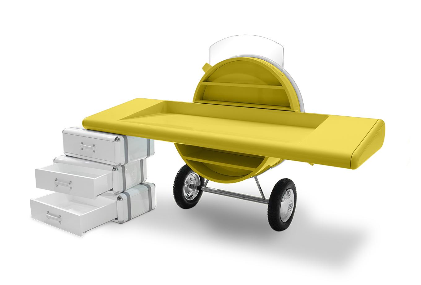 Skyline Yellow Kids Study Desk