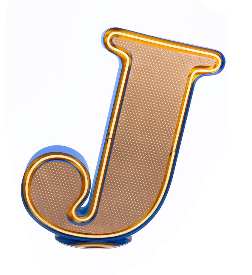 Joyful Cheerful Letter J