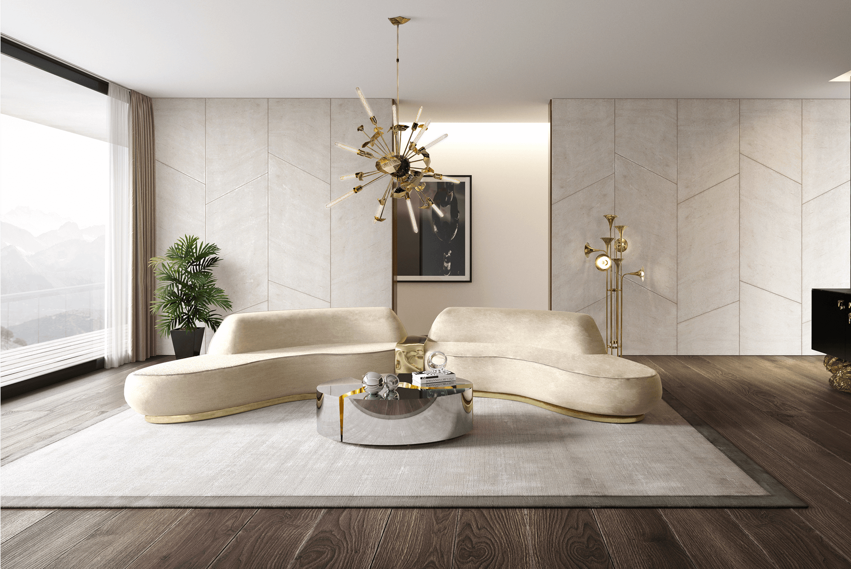 Oval Designer Coffee Table