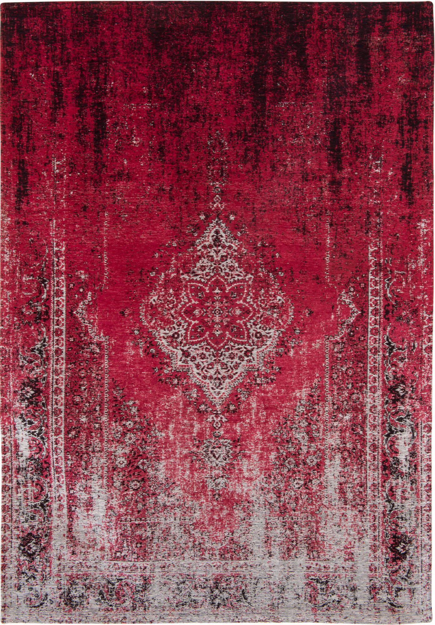 Persian Vintage Style Rug Raspberry Cream