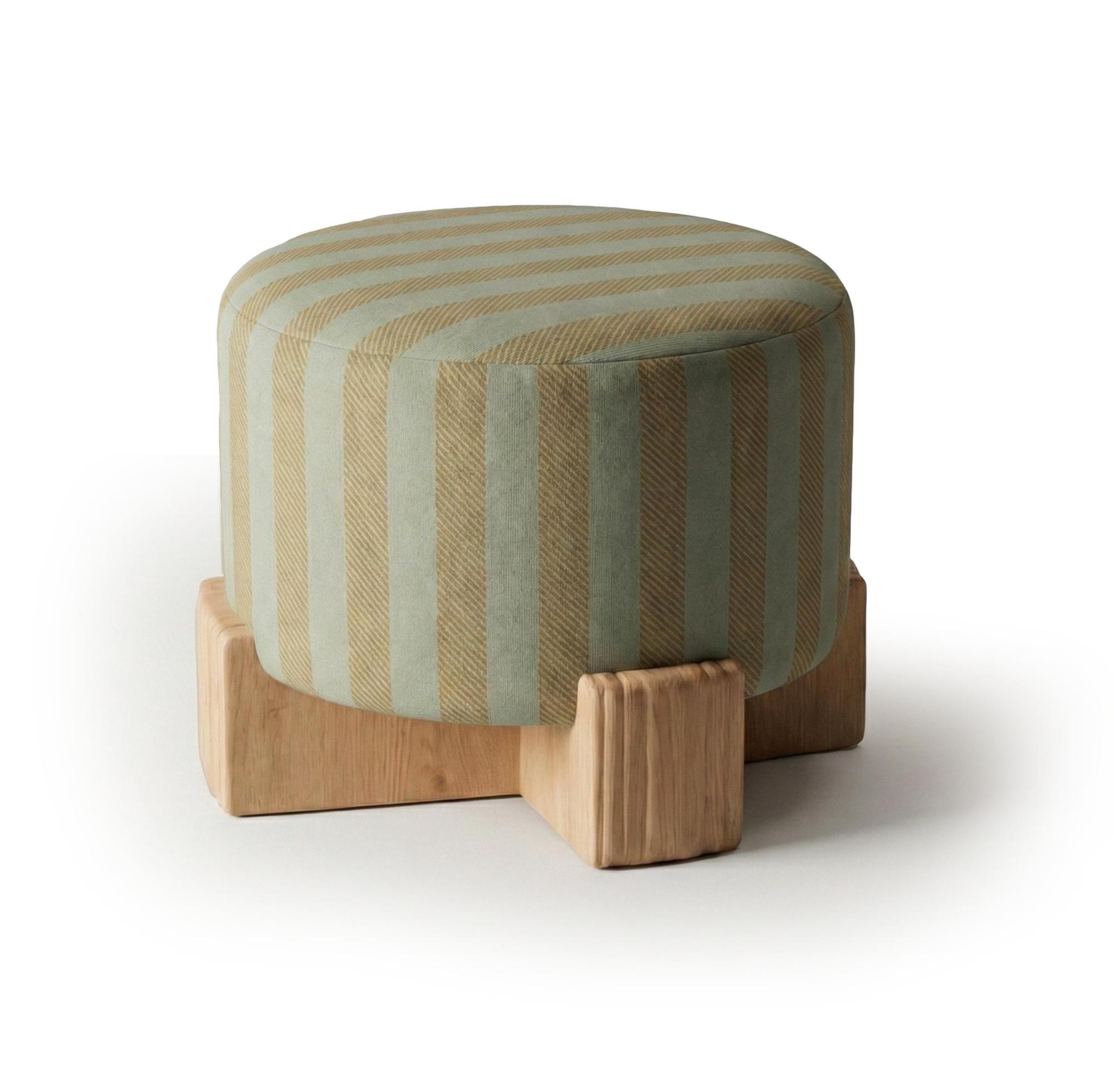Twin Round Pouf
