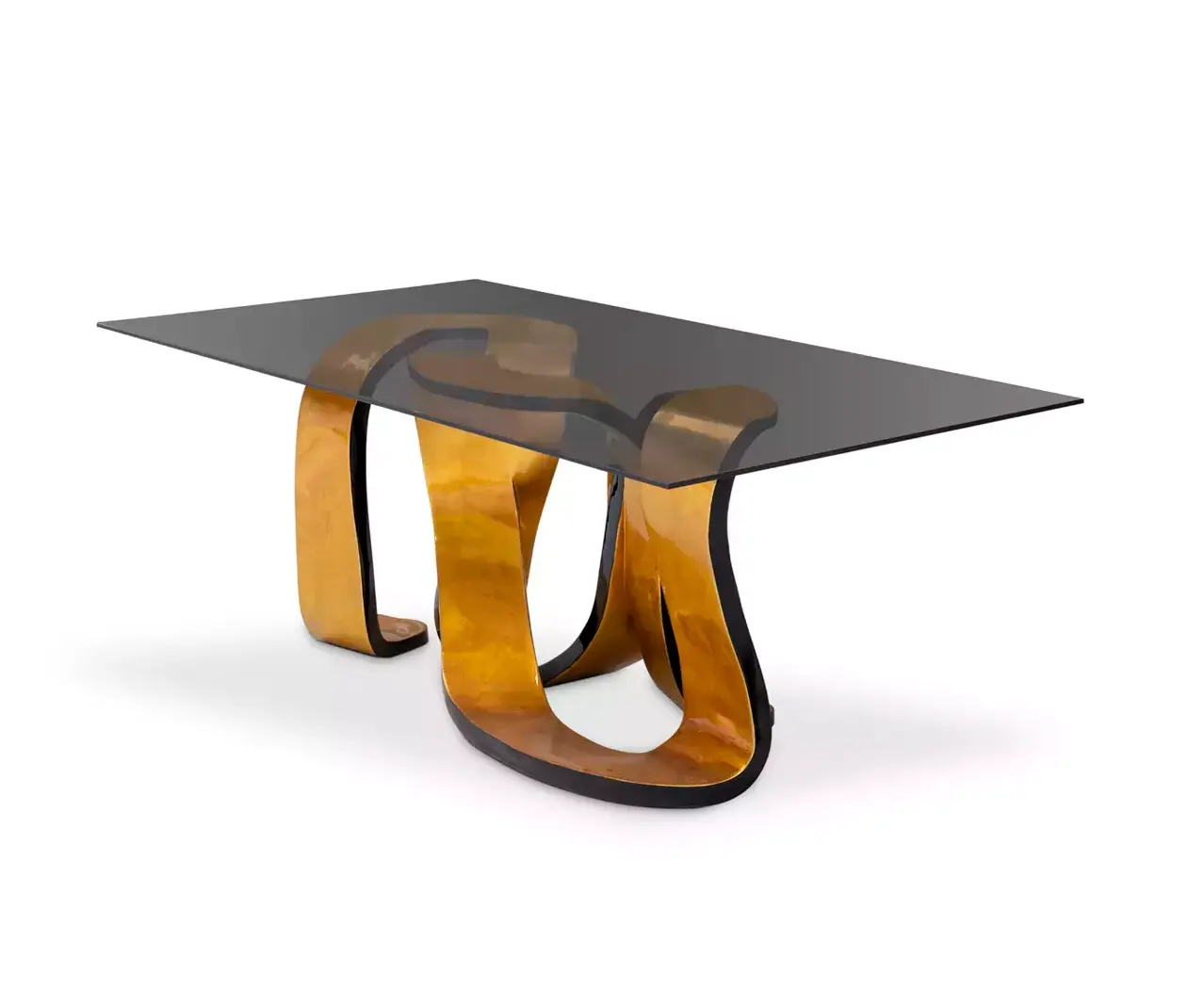 Ribbon Gold Leaf Table