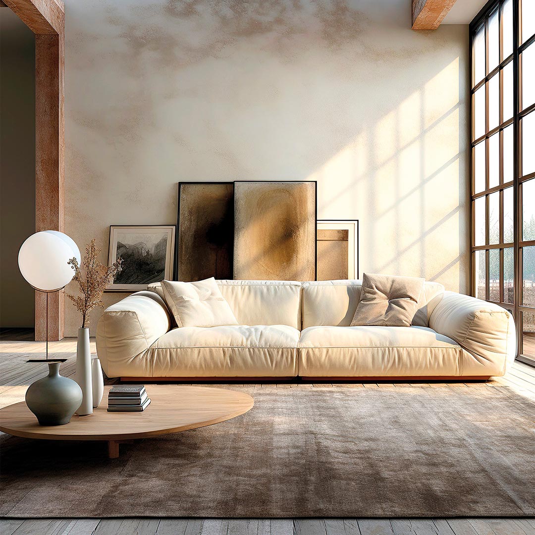 Luce Tortora Plain Rug