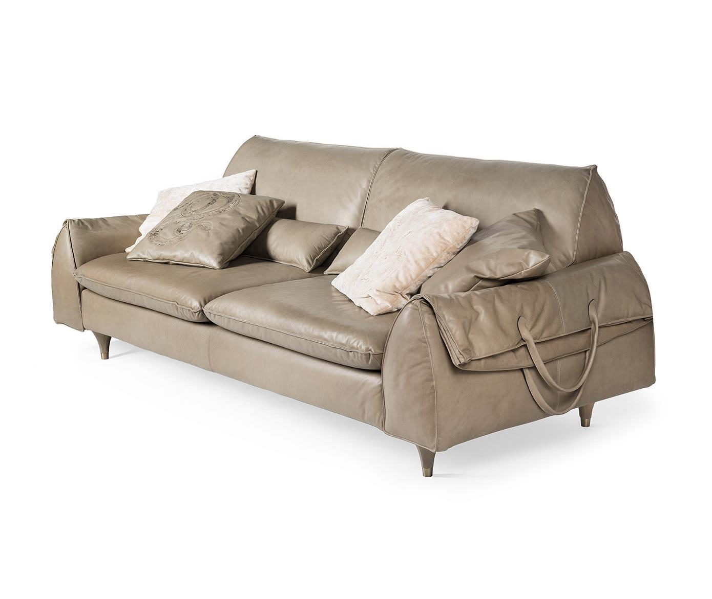 Eve Bag Beige Upholstered Sofa