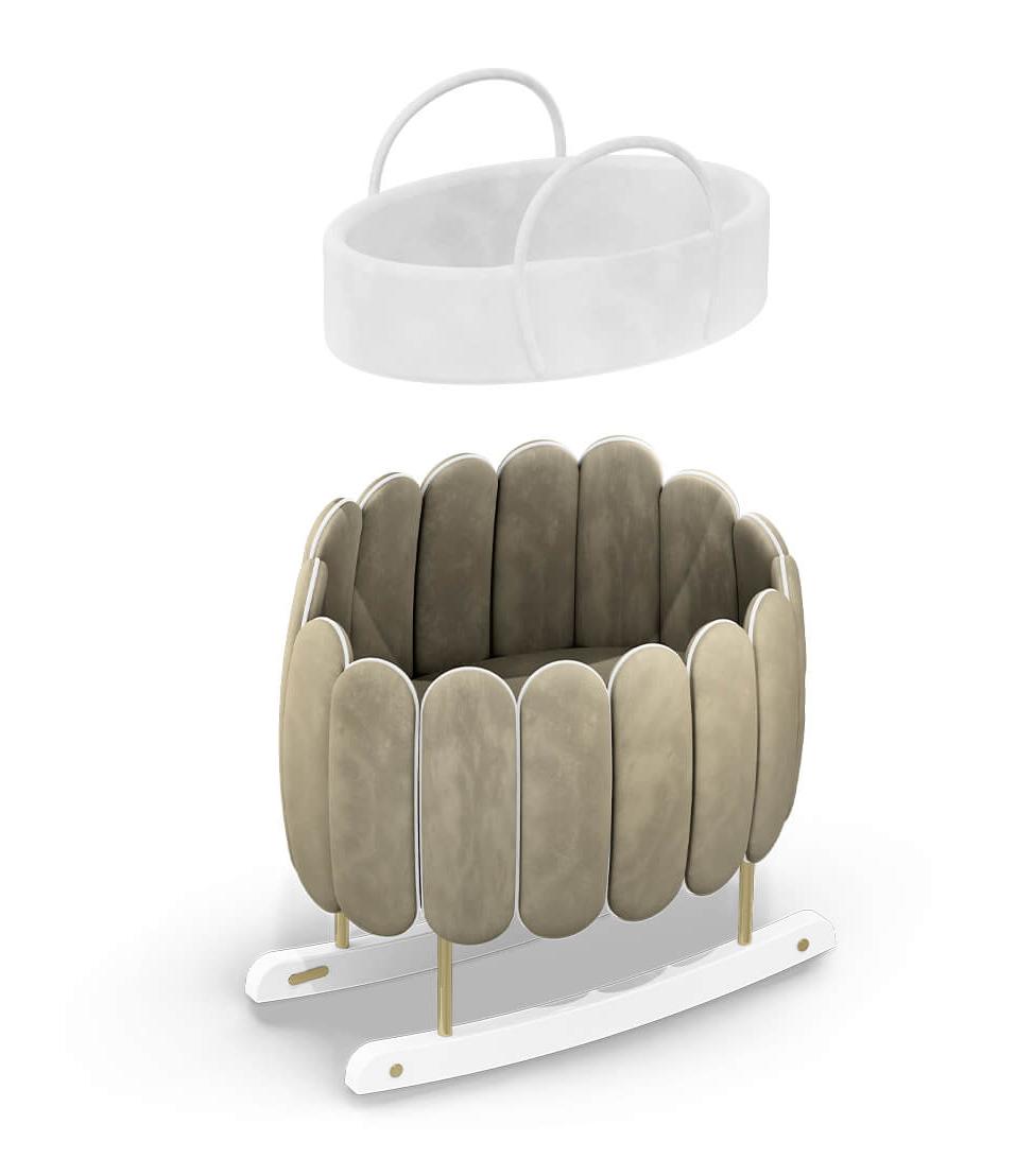 Lotus Gentle Rocking Crib