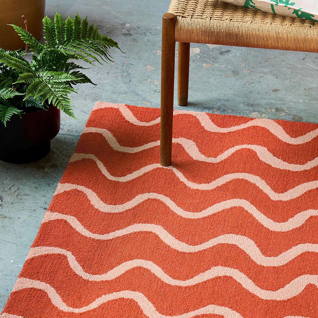 Stripe Coral Rug | Size: 160 x 230 cm