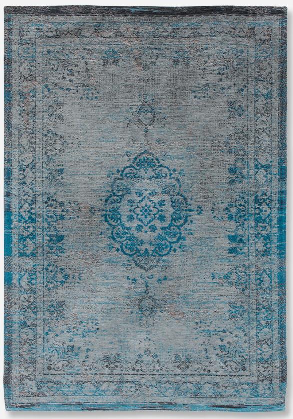 Medallion Blue Indoor Rug ☞ Size: 80 x 150 cm