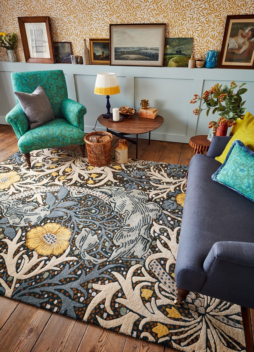 Seaweed Blue Handtufted Rug | Size: 250 x 350 cm