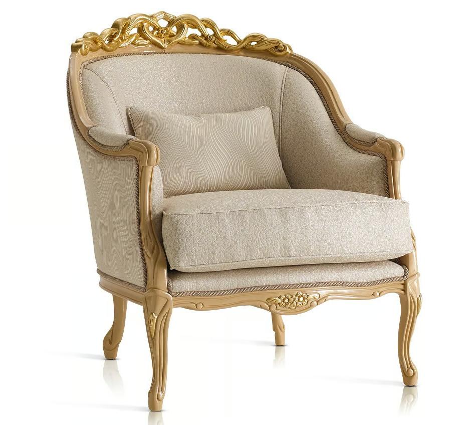 Classic Italian Chair with Armrests