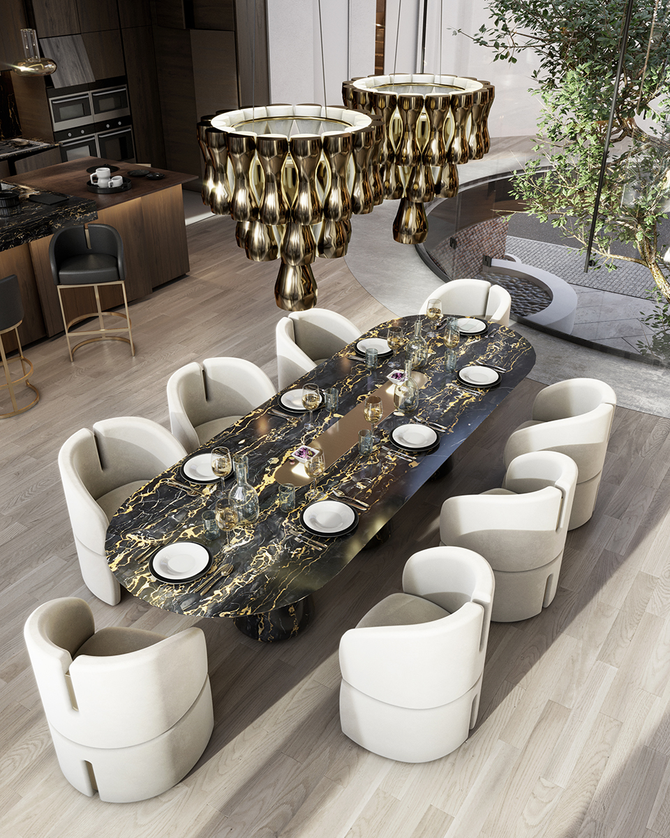 Regal Crown Chandelier Suspension Lamp - 5