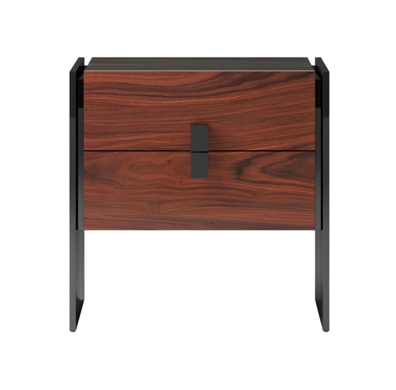 Compact Luxury Marble-Top Nightstand