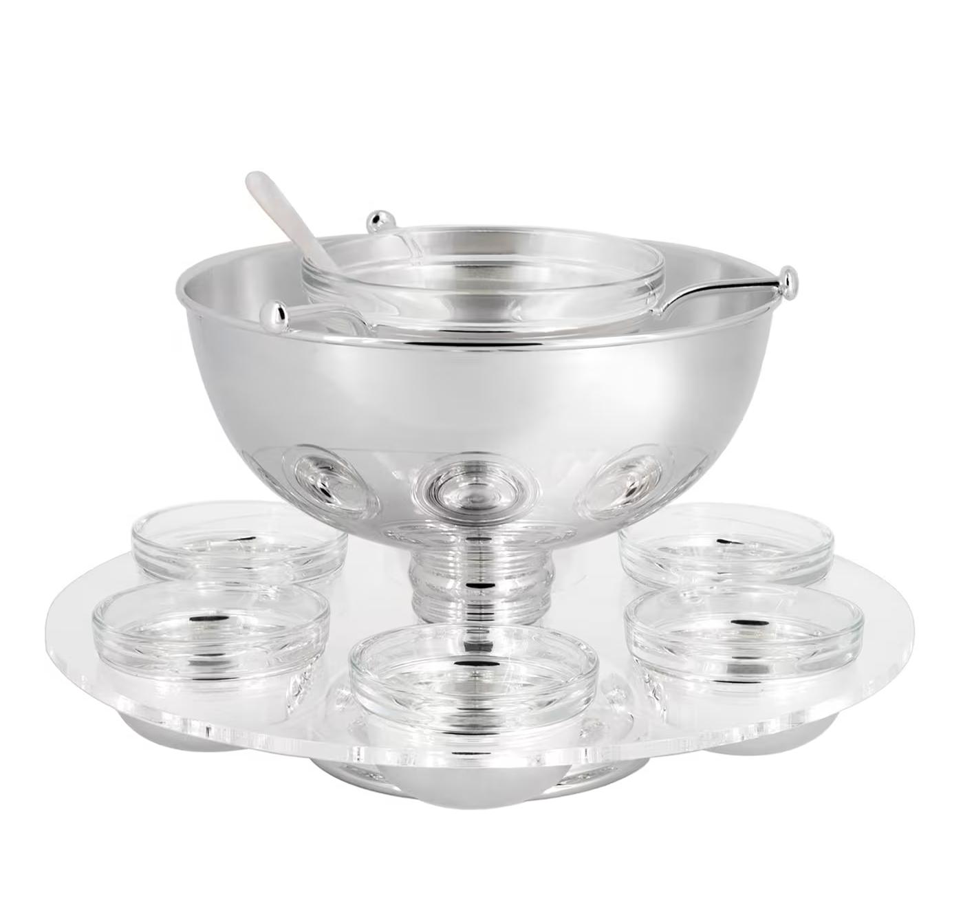 Silver-Plated Caviar Set