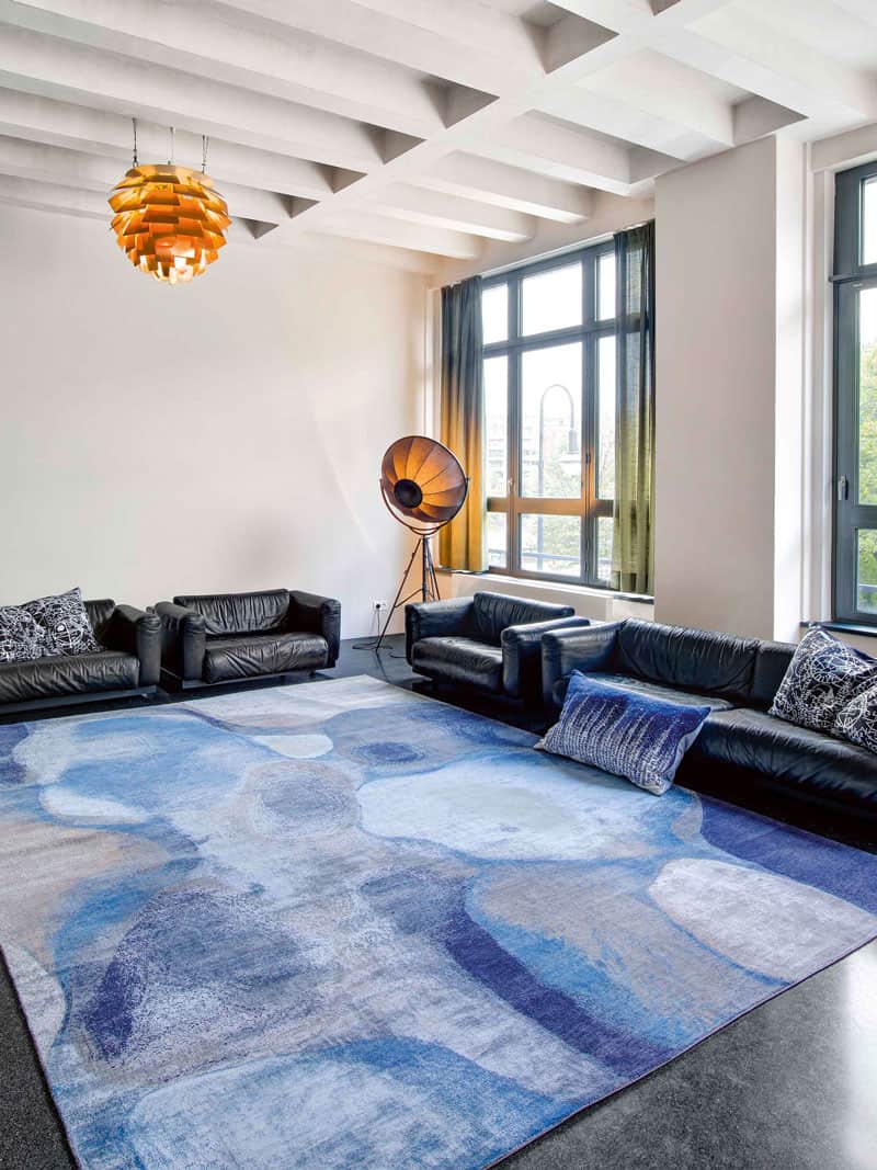 Blue / Grey Luxury Handwoven Rug | Size: 300 x 400 cm