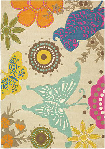 Xian Butterfly Rug by Brink & Campman ☞ Size: 120 x 180 cm