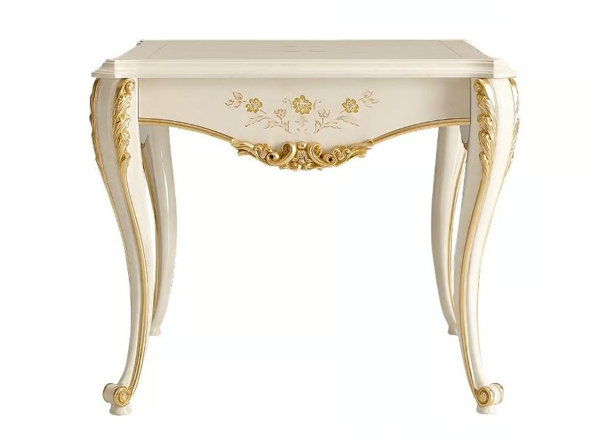 Ivory and Gold Italian Side Table