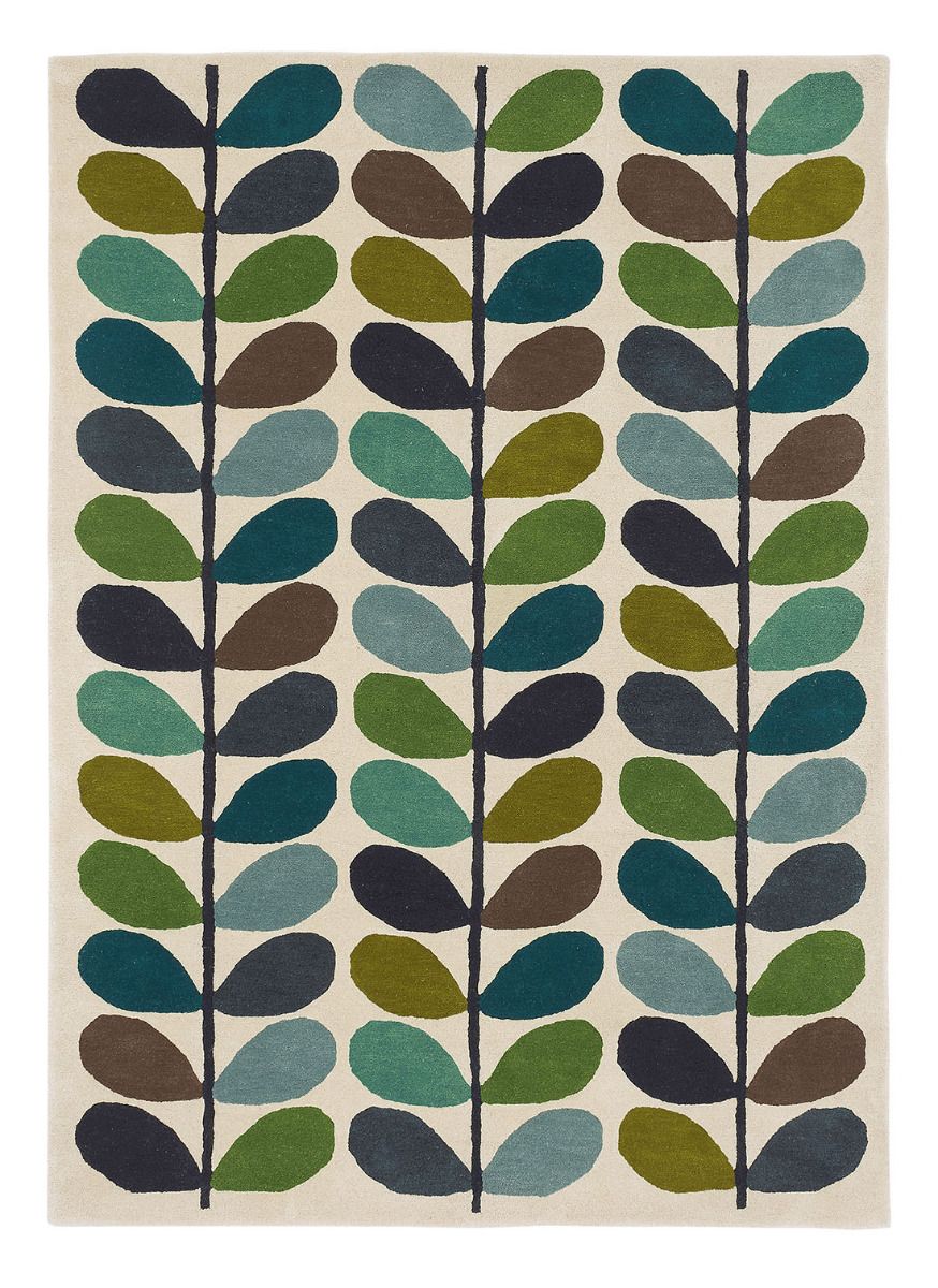 Leaves Hand-Tufted Rug ☞ Size: 160 x 230 cm