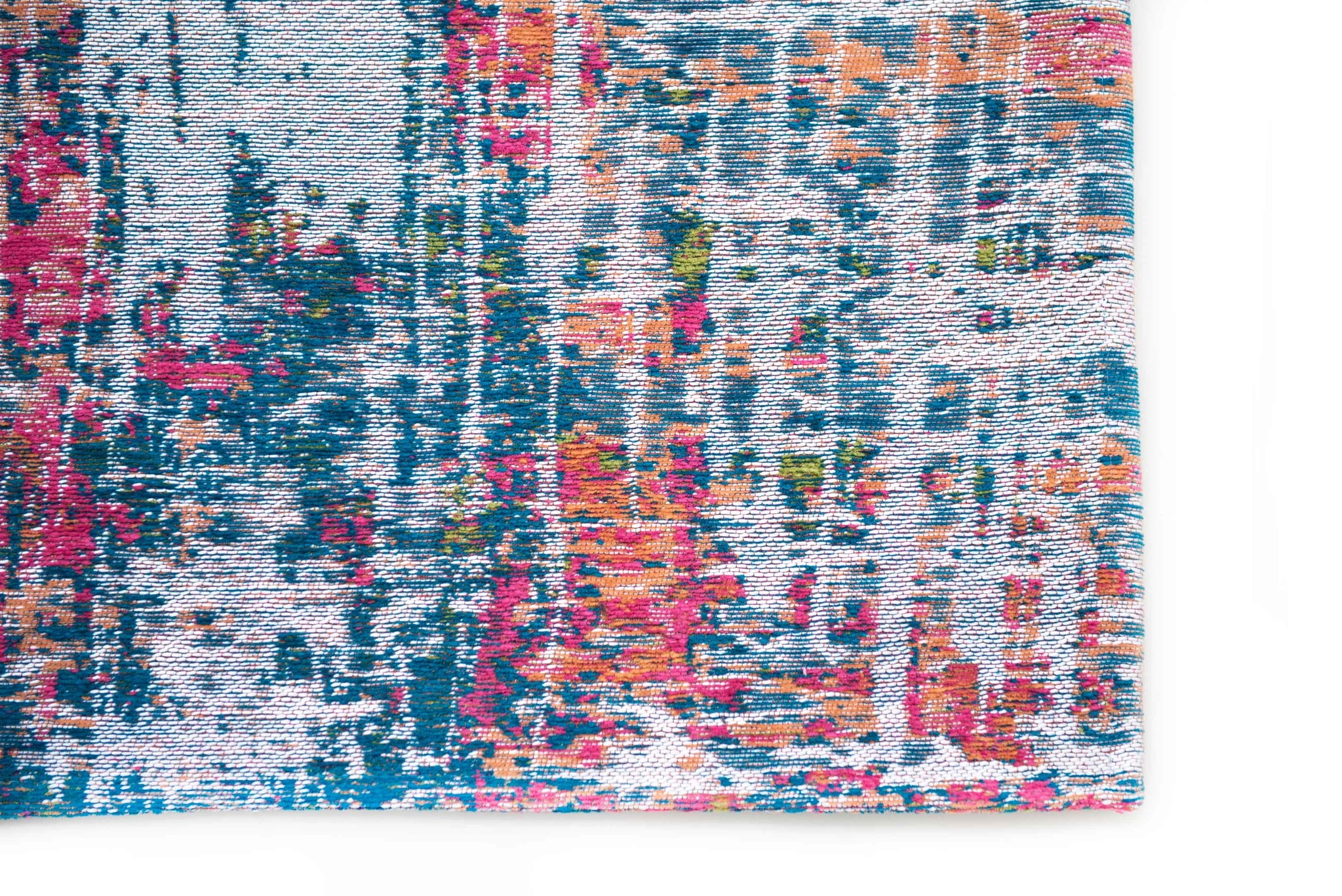 Abstract Multi Belgian Flatwoven Rug