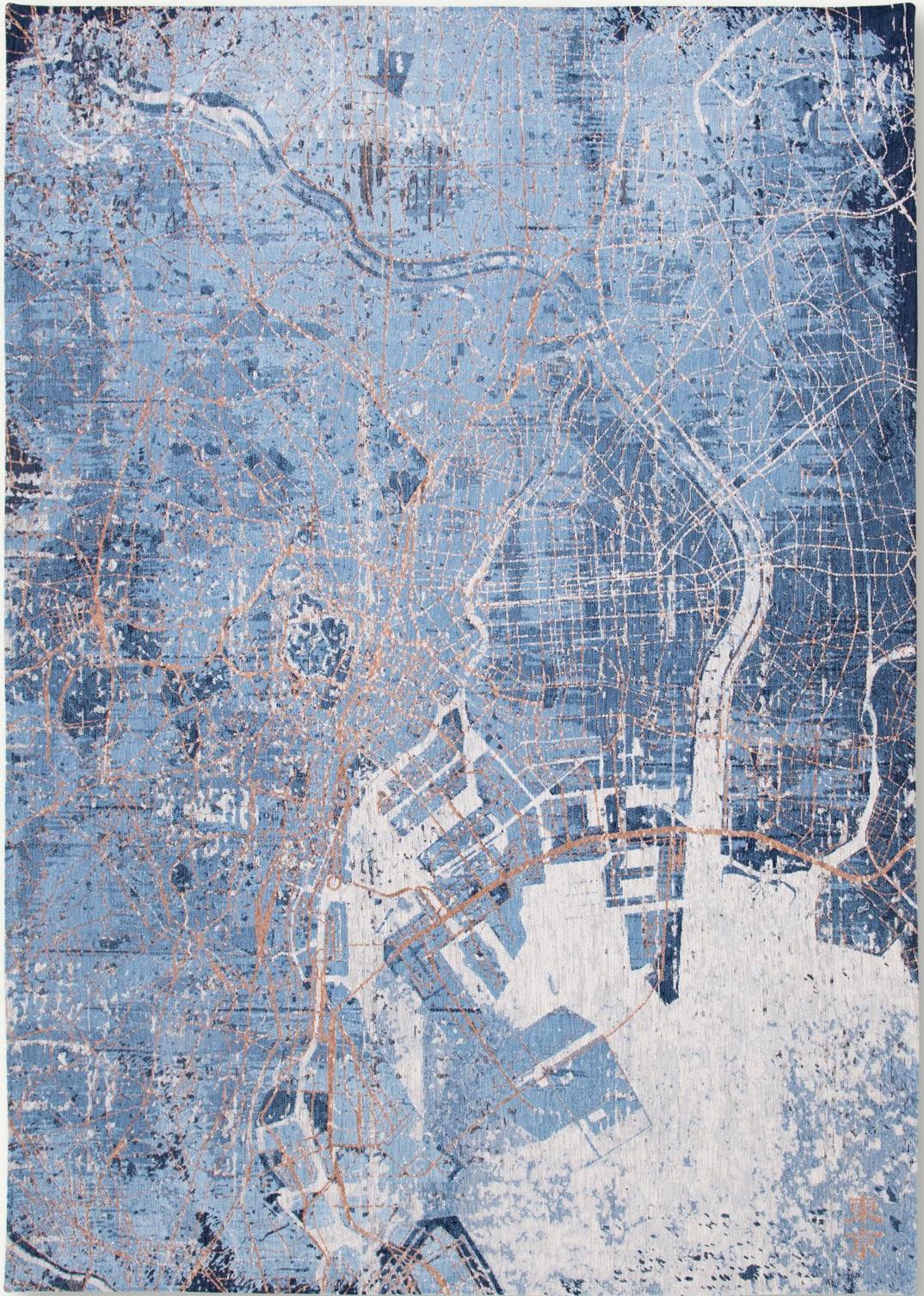 Conductive Blue Modern Designer Rug | Size: 200 x 280 cm