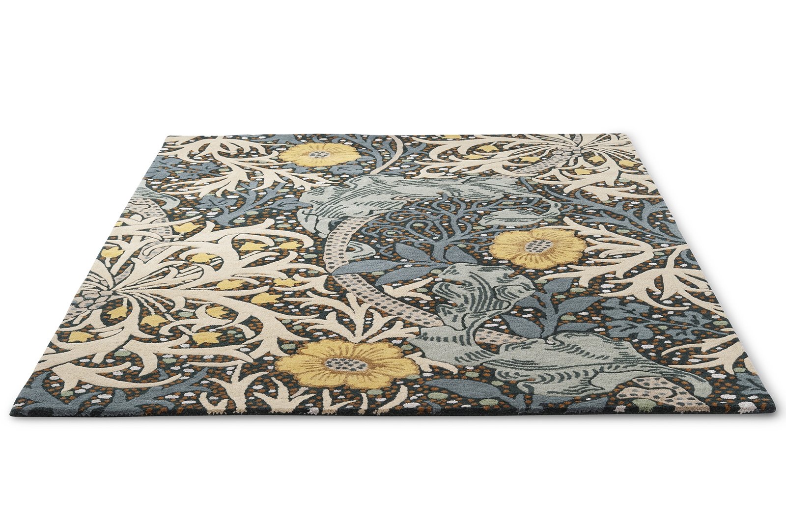 Seaweed Blue Handtufted Rug ☞ Size: 170 x 240 cm