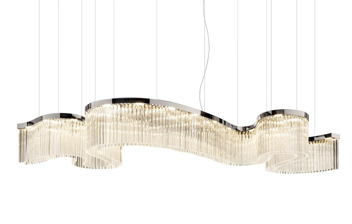 Snake Silver Chandelier