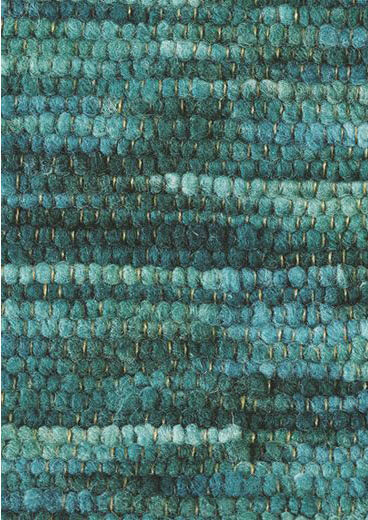 Turquoise Wool Handwoven Rug Cobra 29407