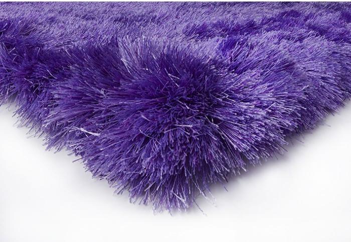 Plain Shaggy Violet Rug ☞ Size: 160 x 240 cm