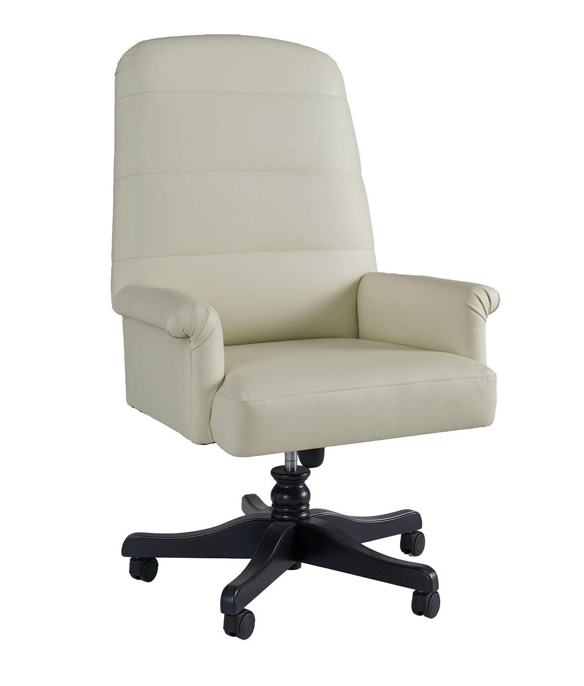 Cream Artisan Swivel Office Chair