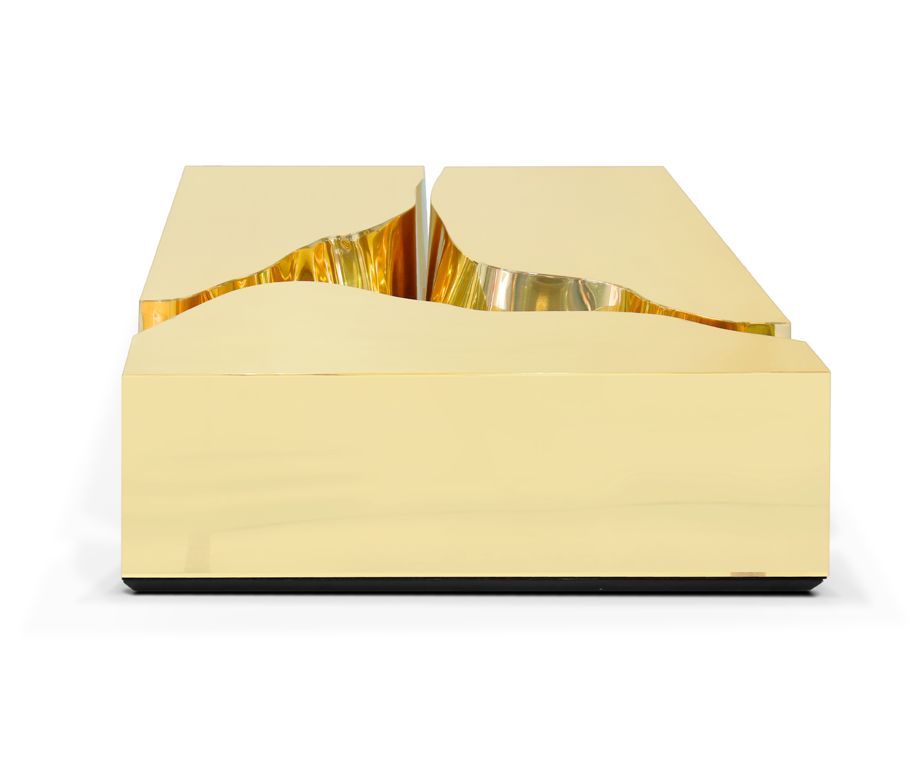 Gold Leaf Designer Coffee Table